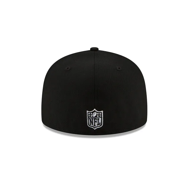 [60188515] Las Vegas Raiders Just Don Black NFL 59FIFTY Men's Fitted Hat