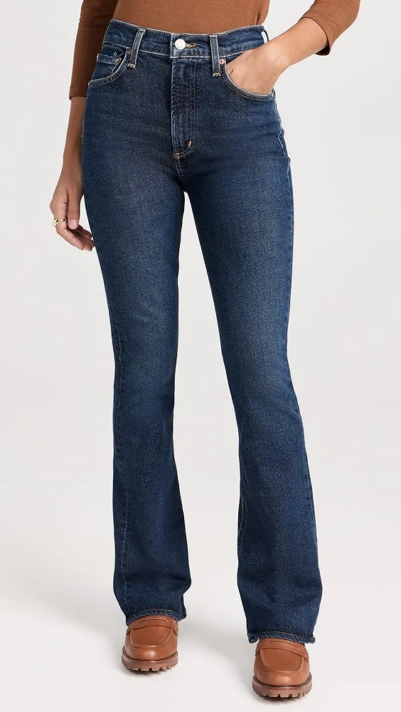 AGOLDE   Nico: High Rise Slim Boot Jeans 