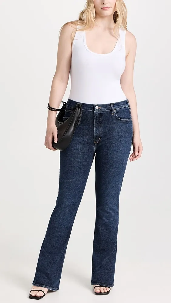 AGOLDE   Nico: High Rise Slim Boot Jeans 