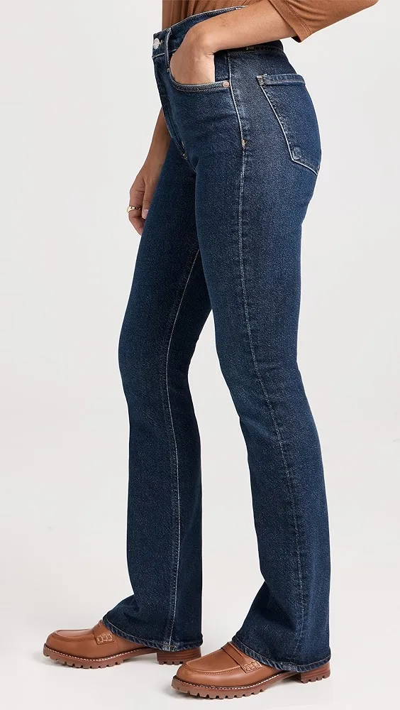 AGOLDE   Nico: High Rise Slim Boot Jeans 