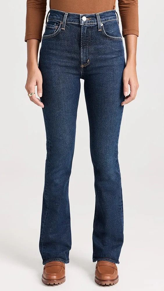 AGOLDE   Nico: High Rise Slim Boot Jeans 