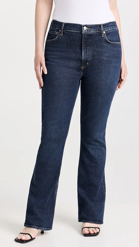 AGOLDE   Nico: High Rise Slim Boot Jeans 