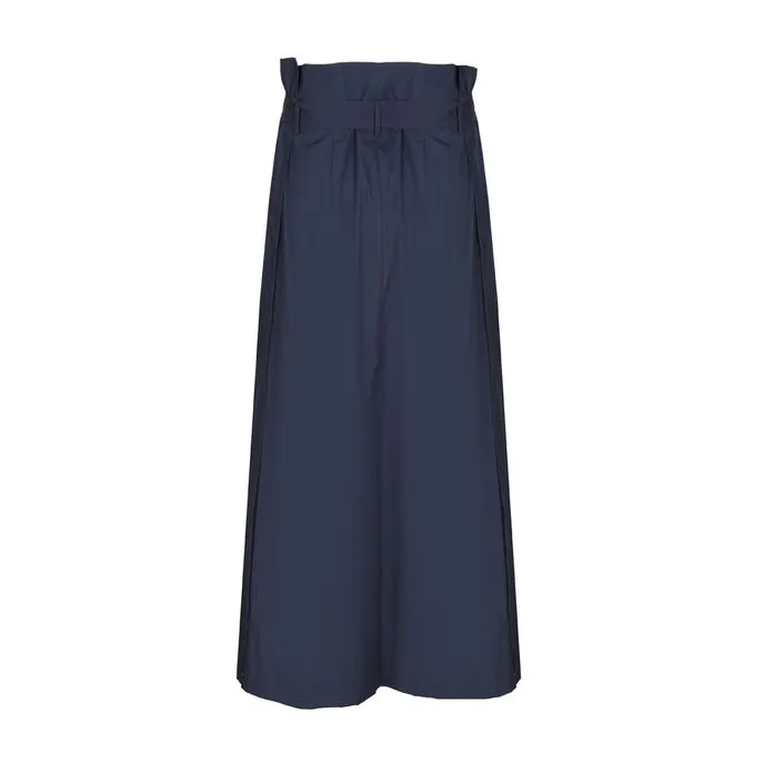 ANDREIS WRAP LONG SKIRT Woman Blu navy