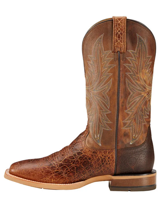 Ariat 10017381 Mens Cowhand Wide Square Western Boot Adobe Clay