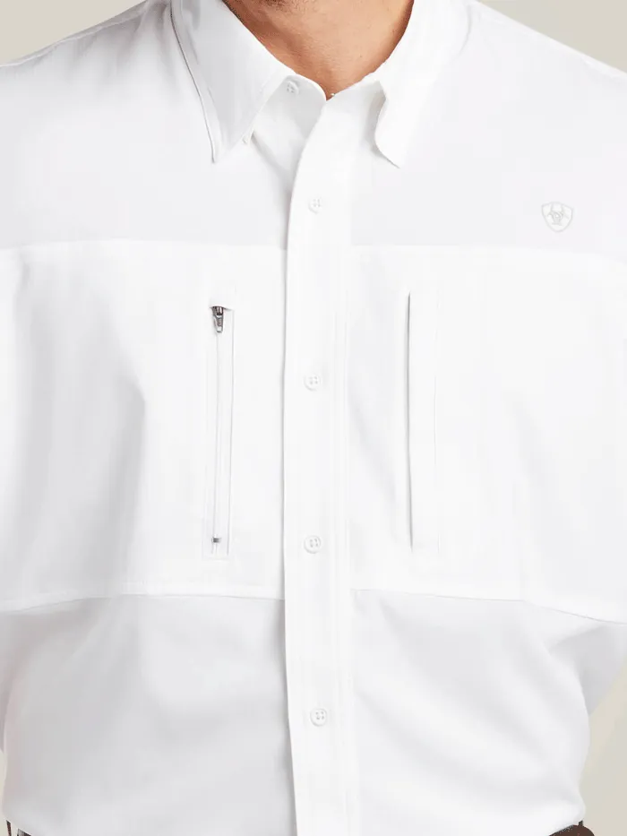 Ariat 10034962 Mens VentTEK Classic Fit Shirt White