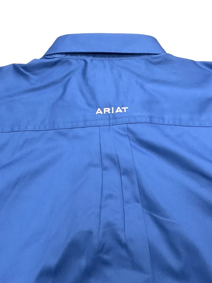 Ariat 10036179 Mens Team Logo Twill Classic Fit Shirt Sea Scape