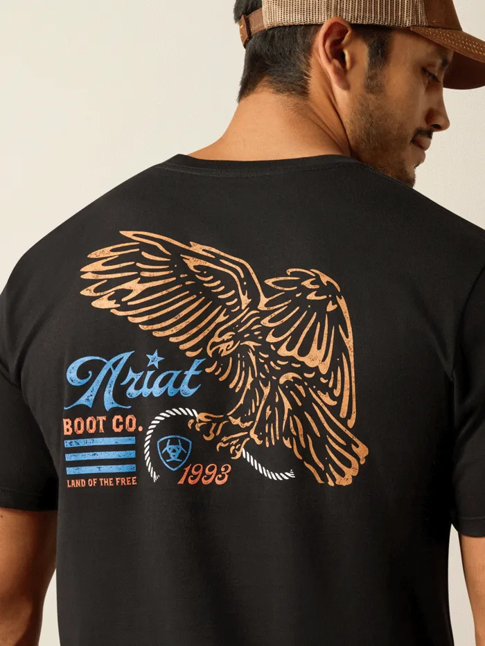 Ariat 10052017 Mens Eagle Freedom T-Shirt Black