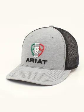 Ariat A300016506 Mens R112 Snap Back Mexico Flag Cap Grey