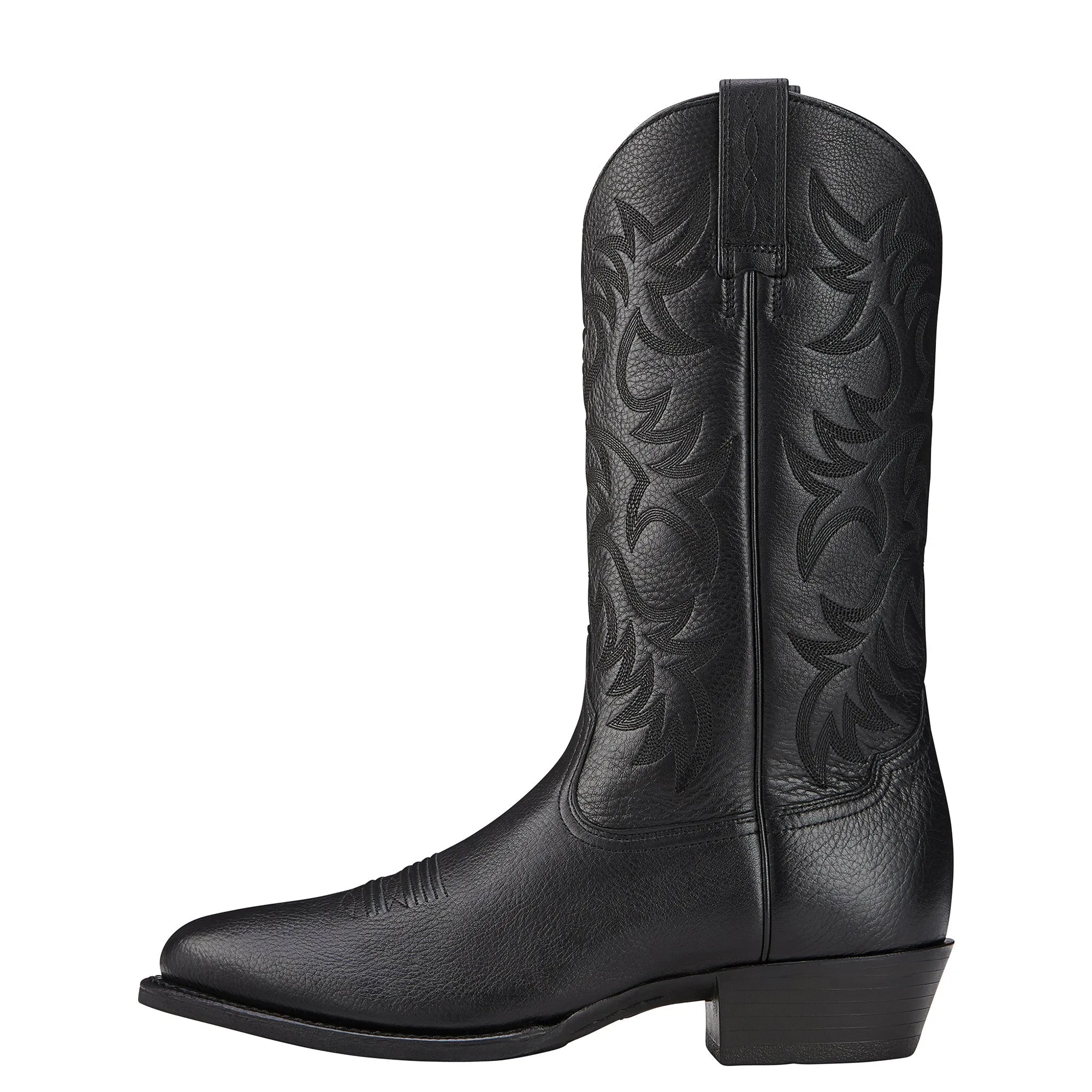 Ariat Heritage Western R Toe (Black Deertan)