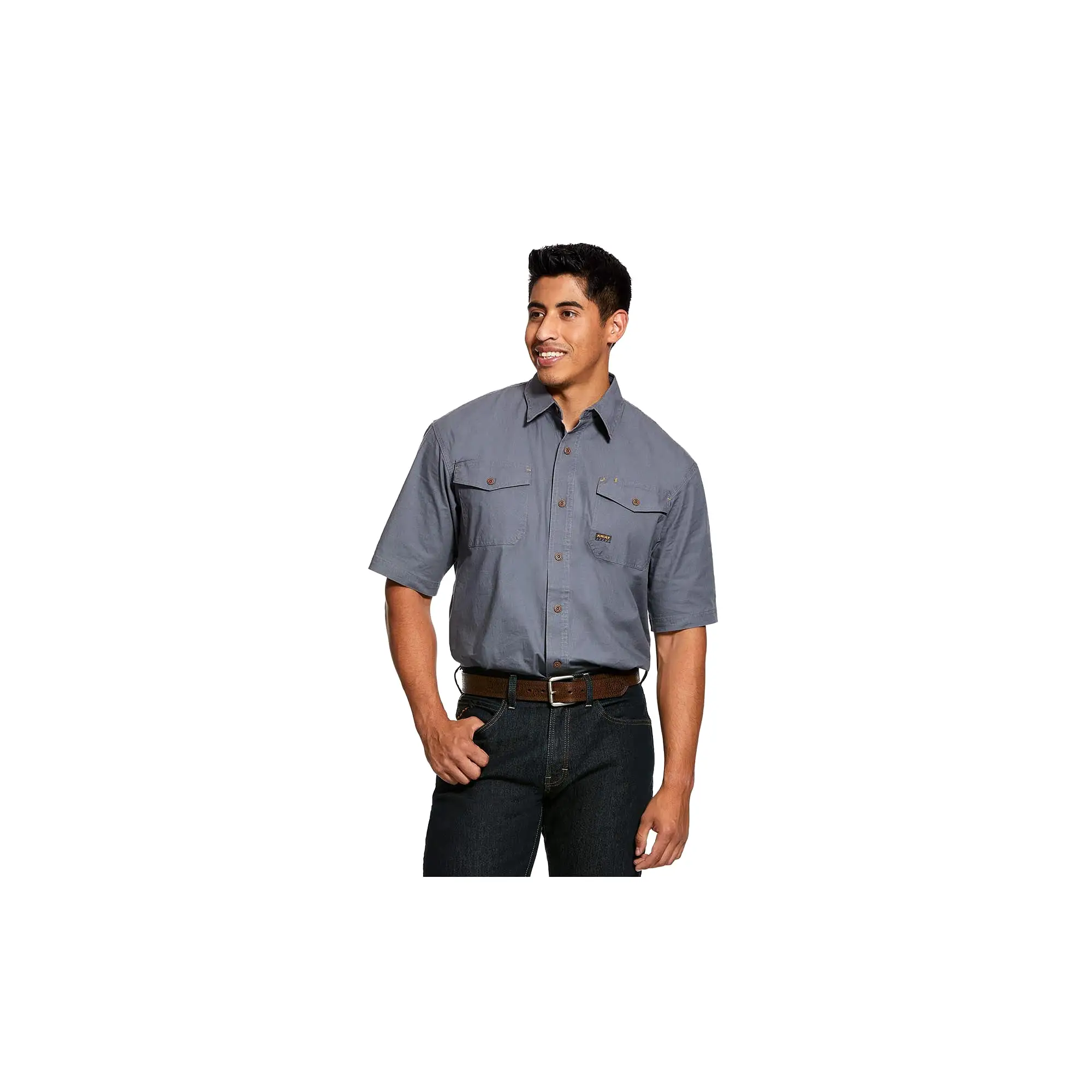 Ariat Rebar Made Tough DuraStretch Work Shirt Steel