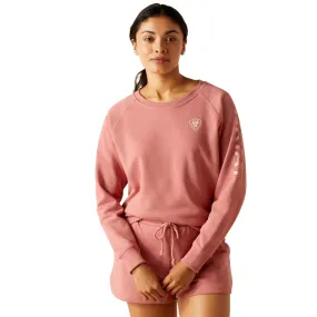 Ariat Womens Dusty Rose Logo Long Sleeve Shirt