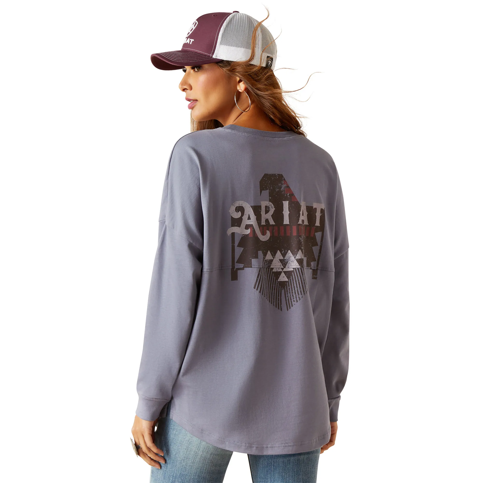 Ariat Womens Folkstone Thunderbird Long Sleeve Shirt