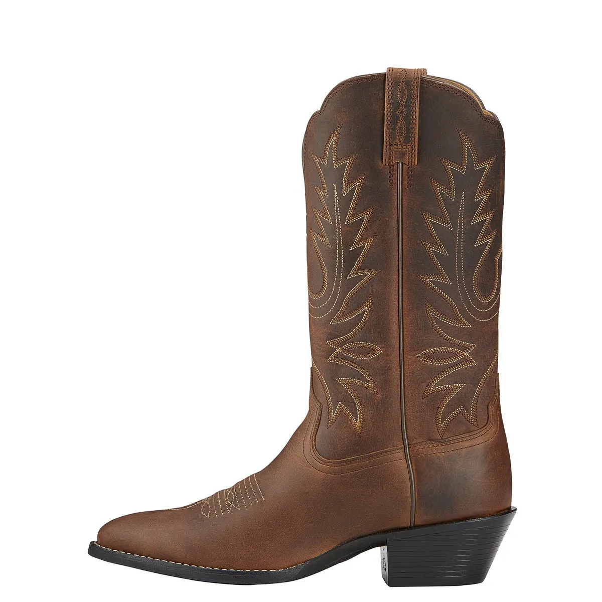 Ariat Women's Heritage Western R Toe - Distressed Brown