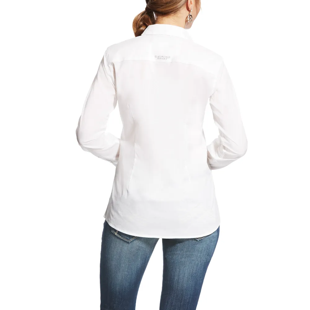 Ariat Womens Kirby Stretch Shirt In White - Shop Now