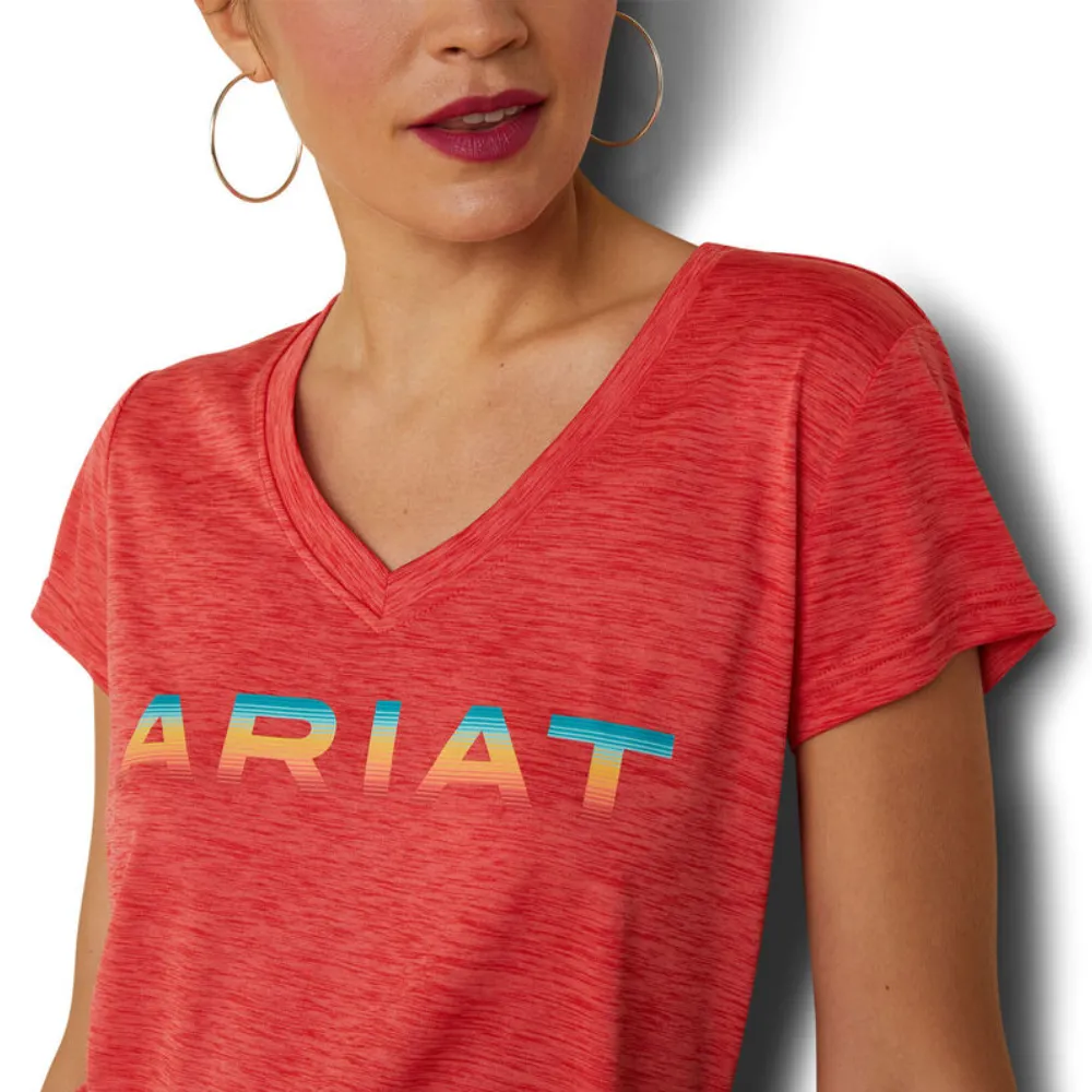 Ariat Womens Laguna Logo T-Shirt In Aura Orange - Buy Now