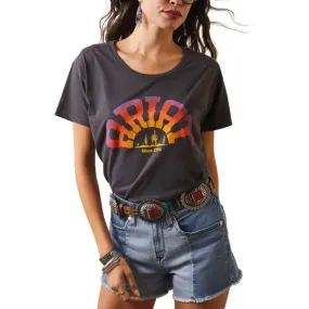 Ariat Womens Rainbow T-Shirt In Charcoal Heather - Shop Now