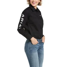 Ariat Womens Team Kirby Stretch Shirt In Black - Buy Now