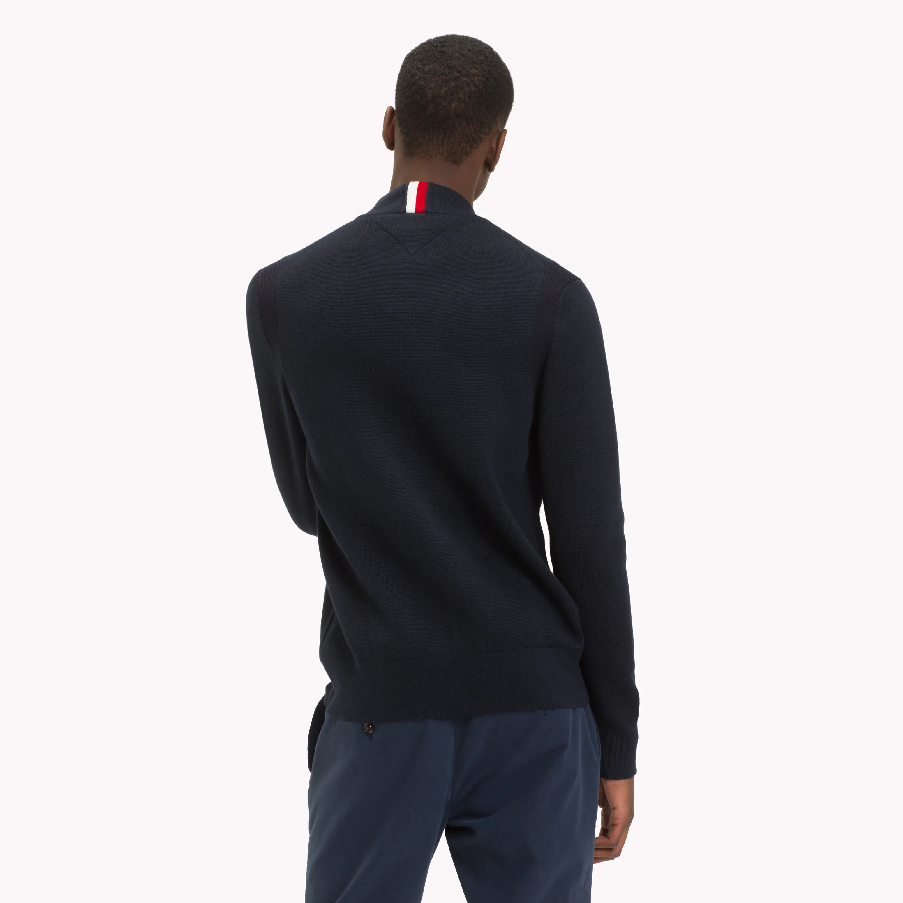 Blue Relaxed Fit High Neck Jumper | Sweatshirts & Hoodies | Tommy Hilfiger