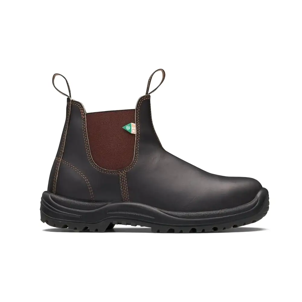 Blundstone 162 Brown Unisex Slip-on Steel Toe Work & Safety Boot