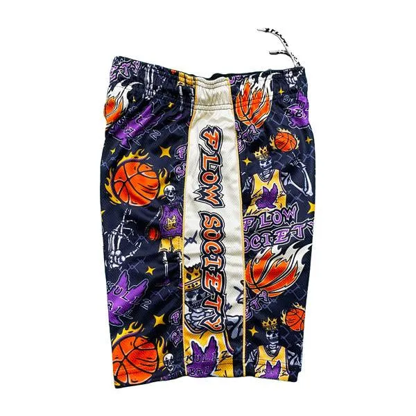 Boys Skeleton Hoops Short