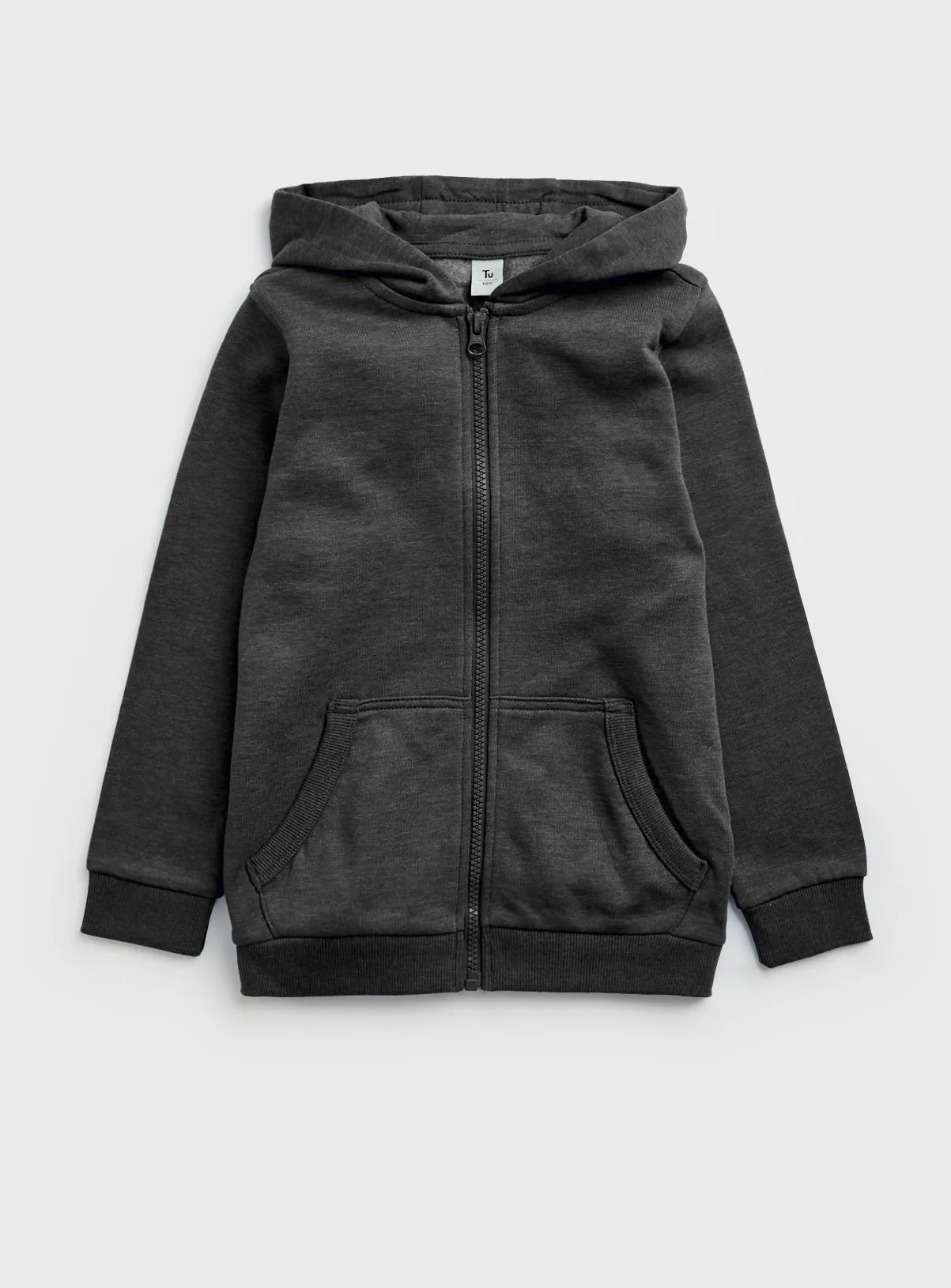 Buy Charcoal Zip Through Hoodie  10 years | Jumpers and hoodies | Tu