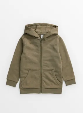 Buy Khaki Zip-Through Hoodie 3 years | Jumpers and hoodies | Tu