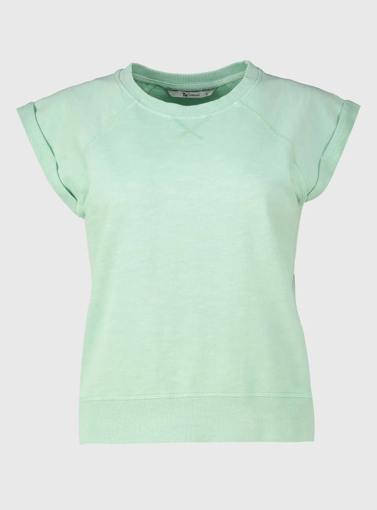 Buy Light Green Dyed Sleeveless Sweatshirt M | Hoodies and sweatshirts | Tu