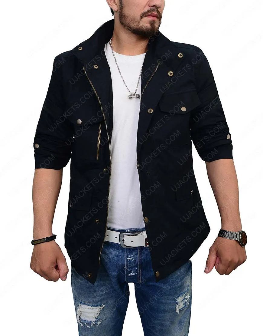 Buy Men Black Cotton Jacket For Sale | Ujackets