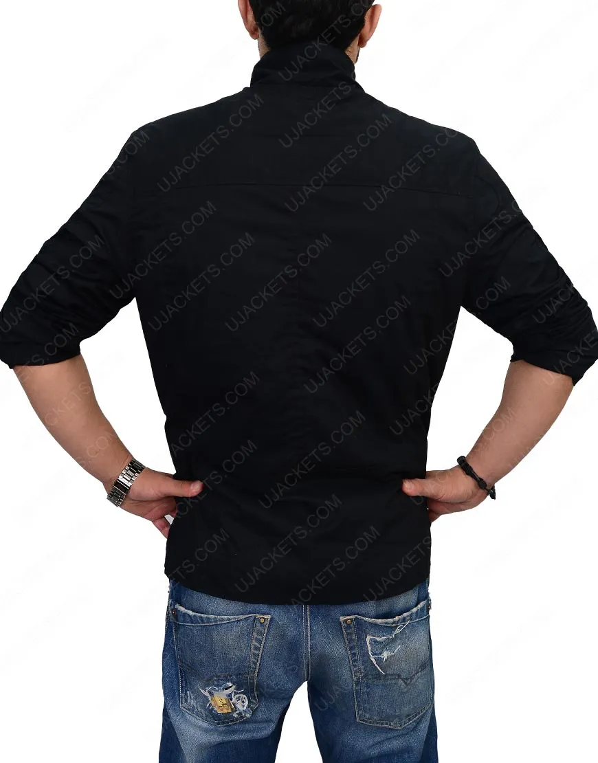 Buy Men Black Cotton Jacket For Sale | Ujackets