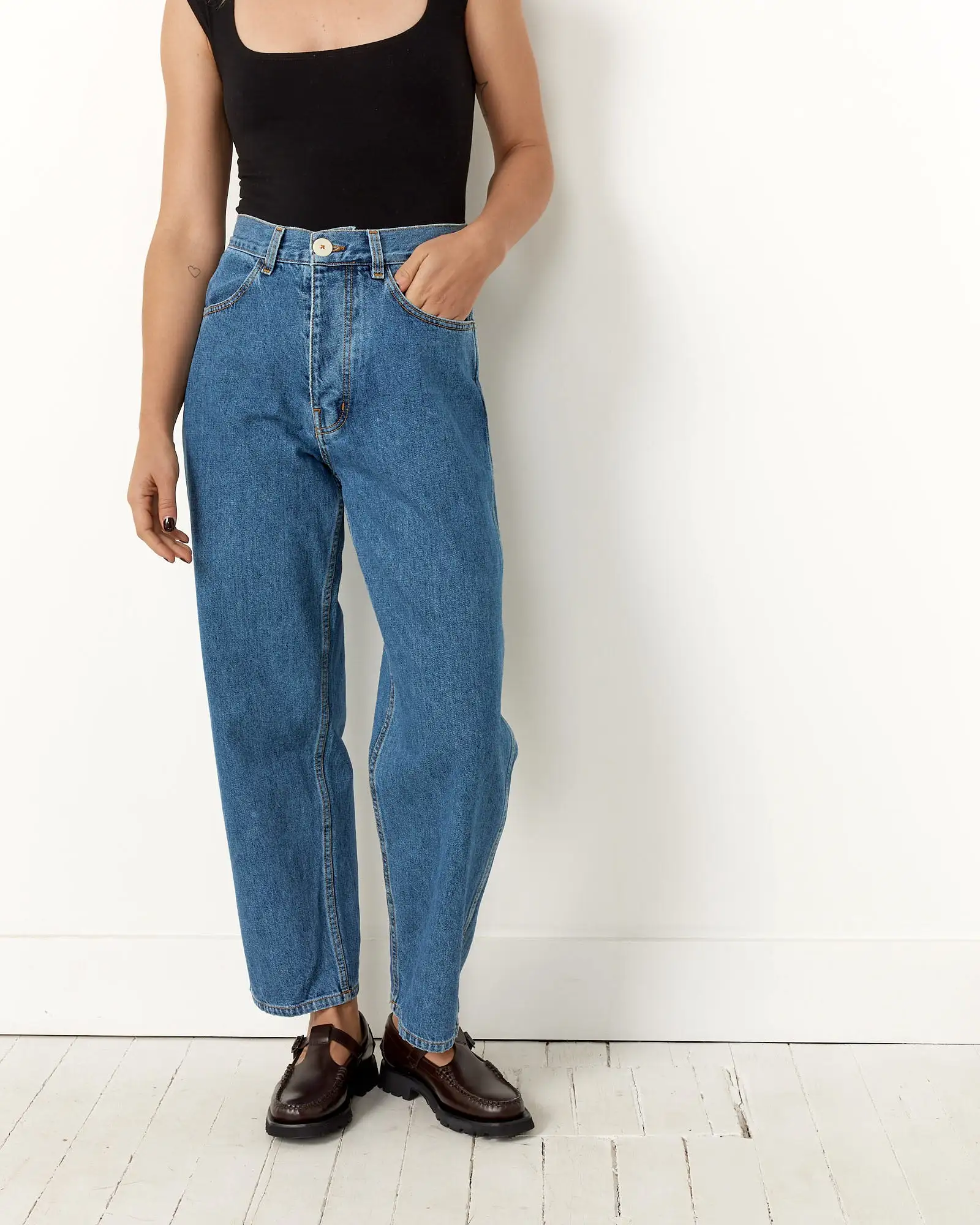 California Wide Pant in Cowboy Blue