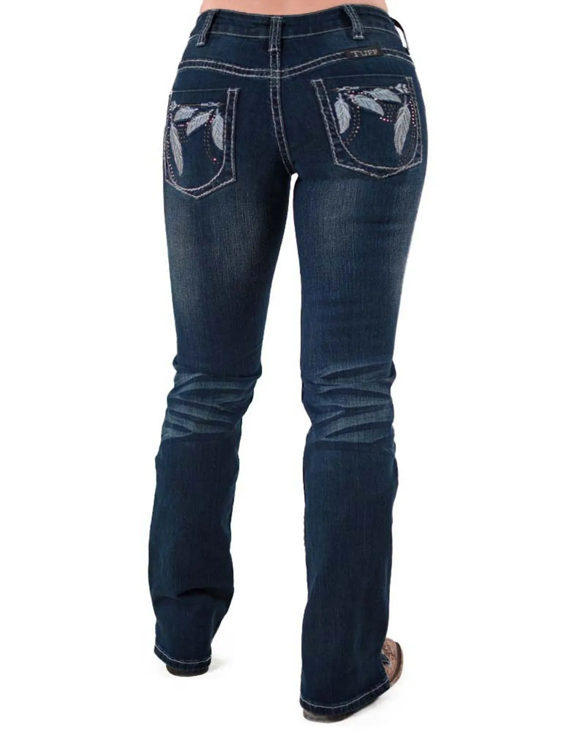 Cowgirl Tuff Womens Fly II Medium Wash Cotton Blend Jeans