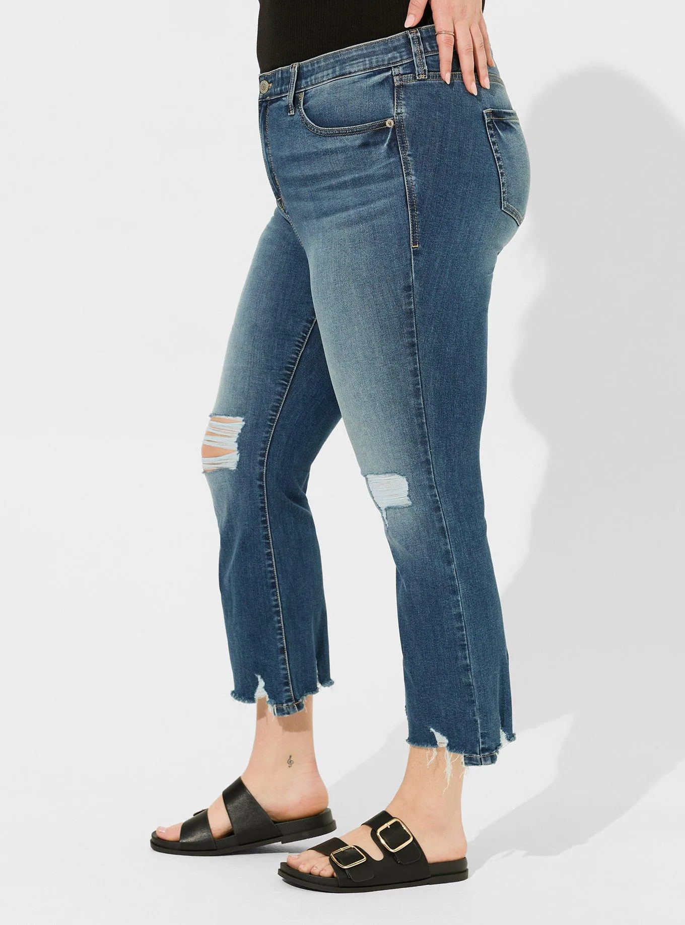 Crop Sky High Boot Super Soft High Rise Jean