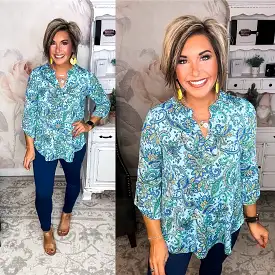 Figure It Out Top - Blue Multi