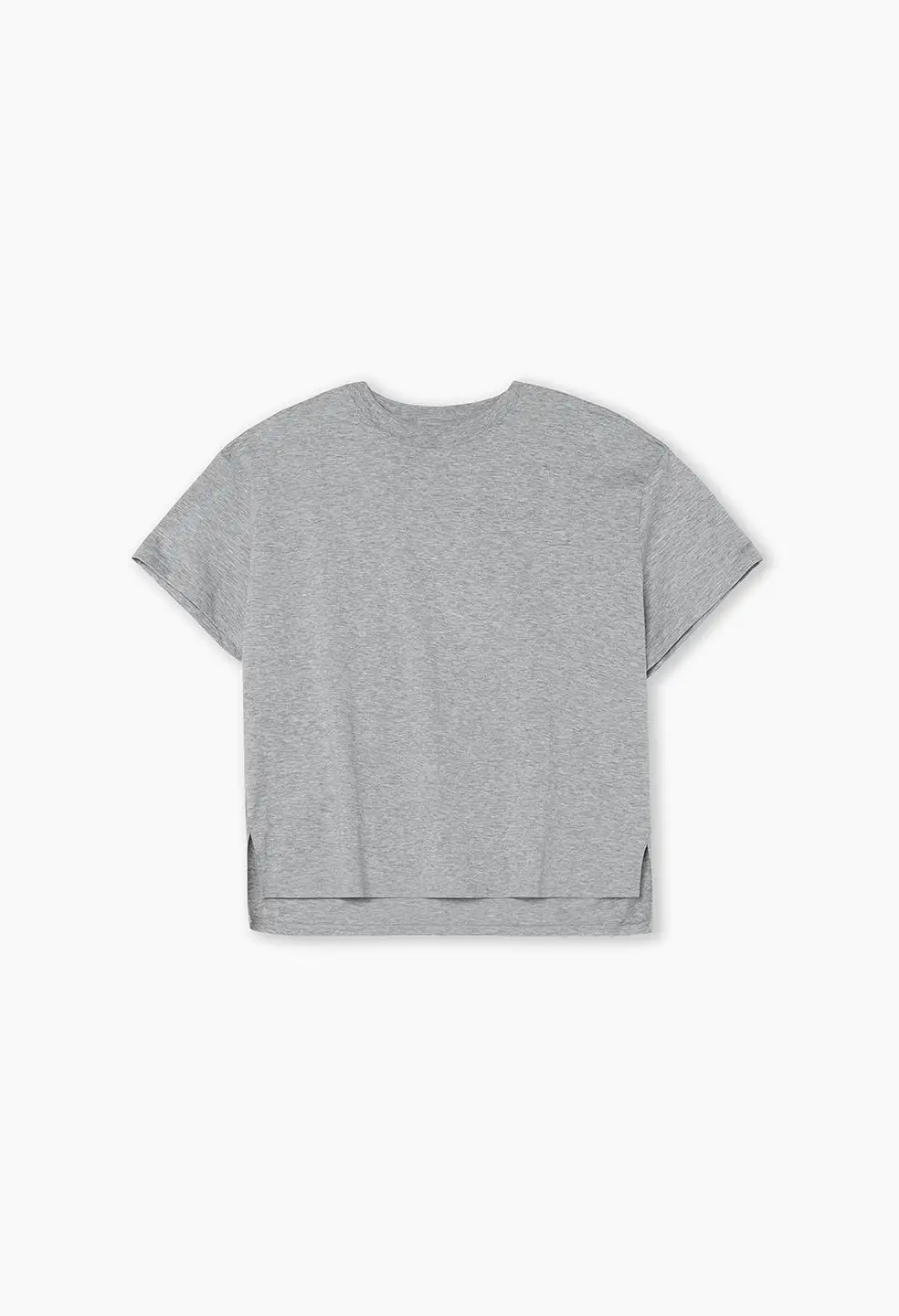 Finley SS Boxy Tee / Heather Grey