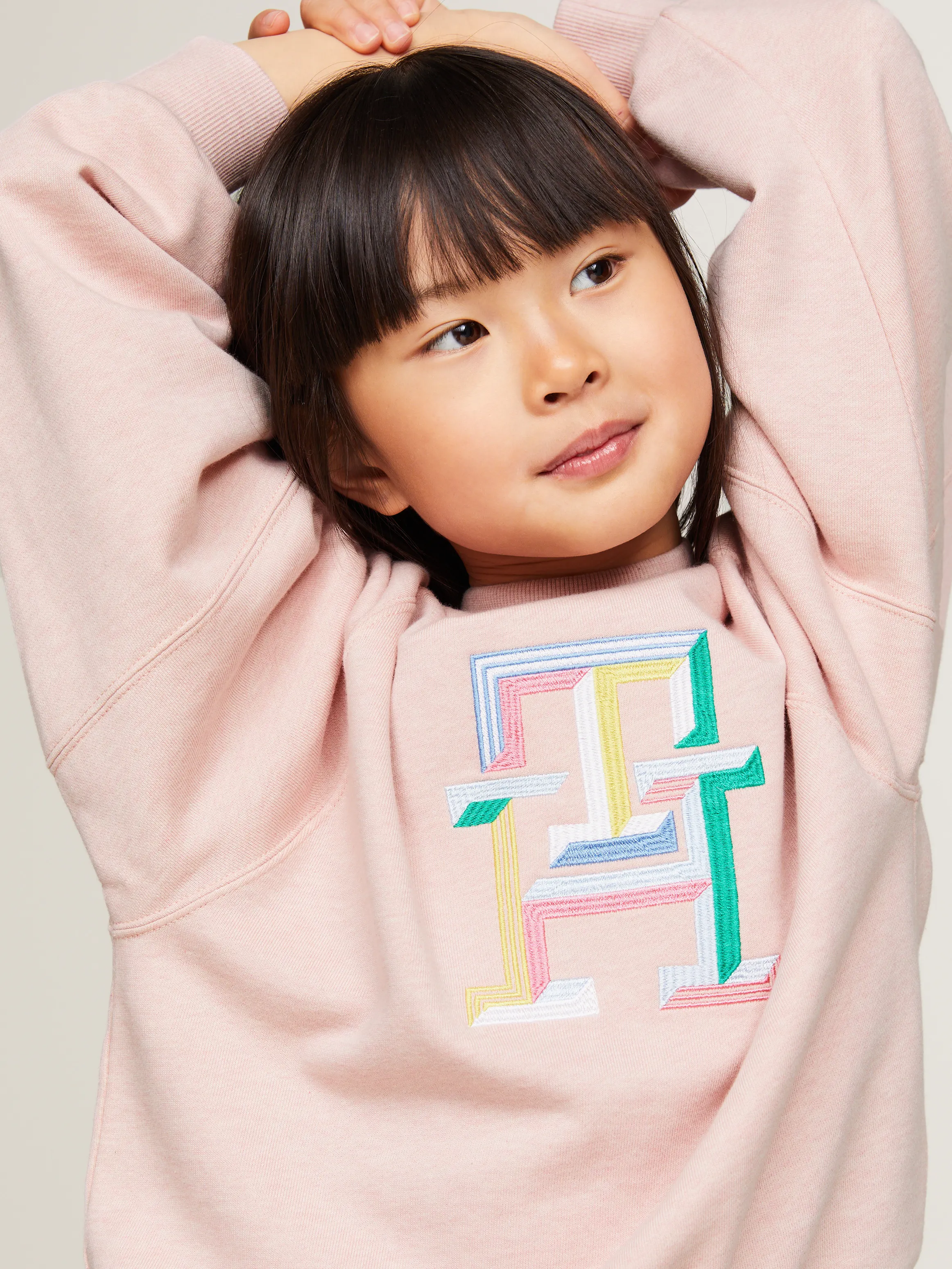 Girls 8-16 TH Monogram Regular Fit Sweatshirt | Sweatshirts & Hoodies | Tommy Kids