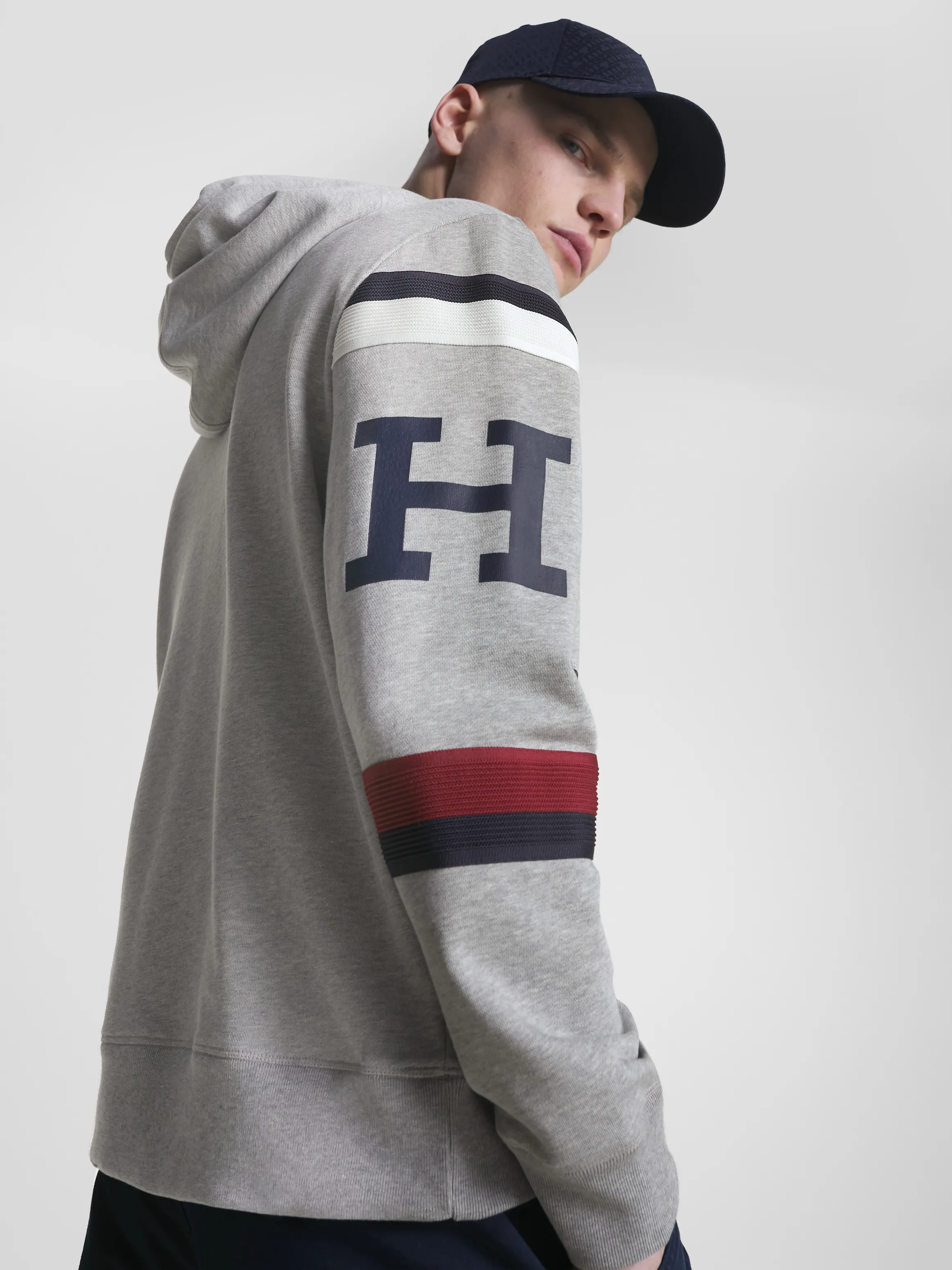 Global Stripe Hilfiger Monotype Logo Hoodie | Sweatshirts & Hoodies | Tommy Hilfiger