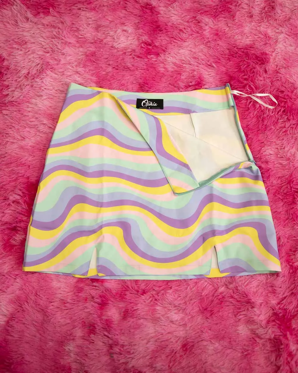 Groovy Warp Mini Skirt