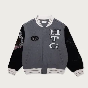 HTG Letterman Jacket - Grey