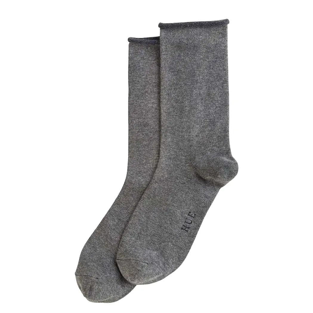 Hue Women's 6487 Jean Sock Graphite Grey