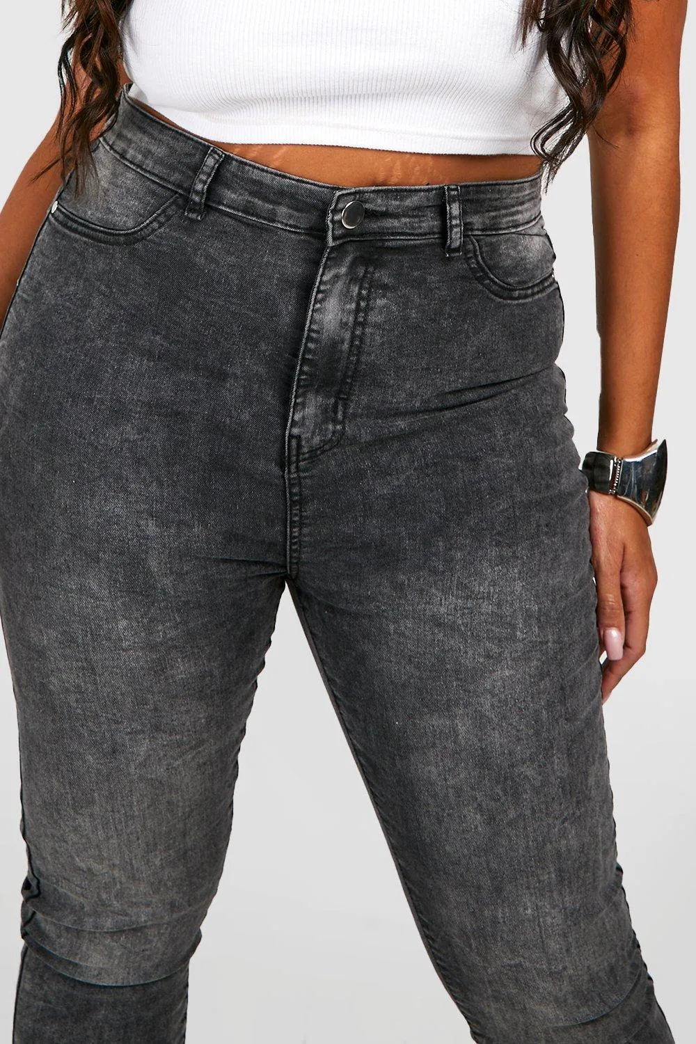 Jeans | Plus Acid Wash Skinny Jeans | boohoo