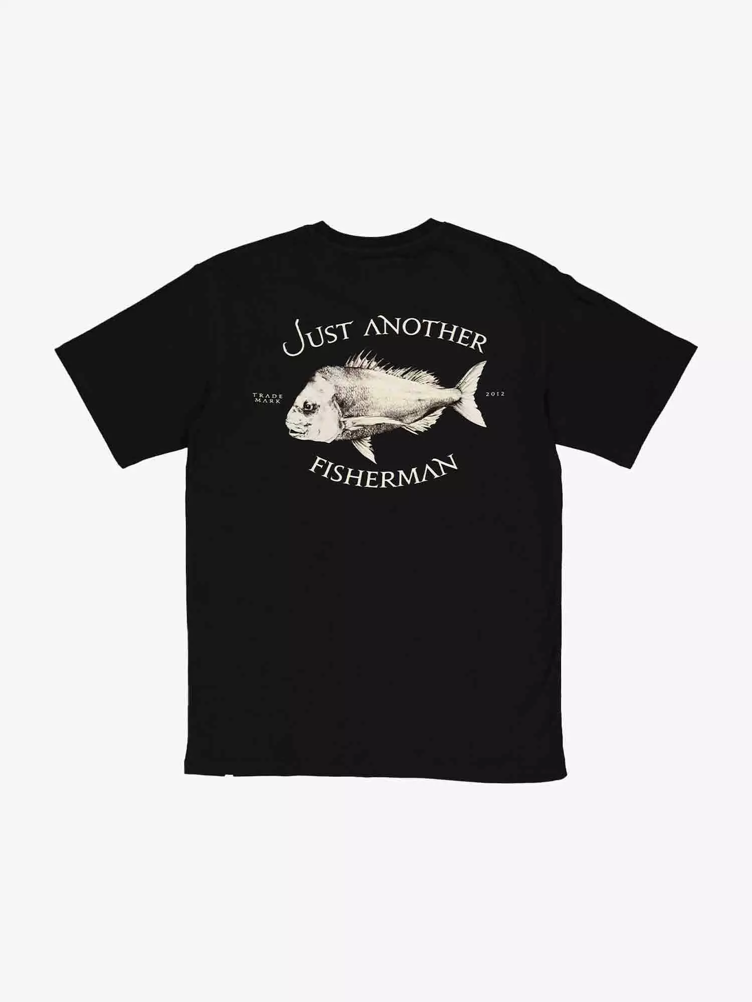 Just Another Fisherman Snapper Logo Tee - Black / Antique White