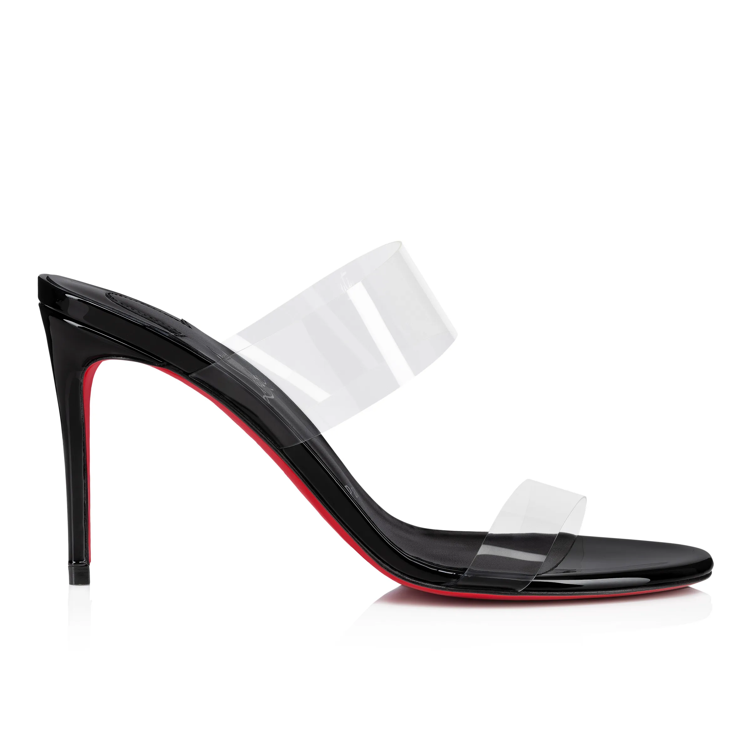 Just Nothing 85 mm Mules - Patent leather and TPU - Black - Women