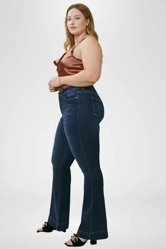 KanCan Plus High-Rise Flare Jeans: Retro Style & Comfort | Marvis