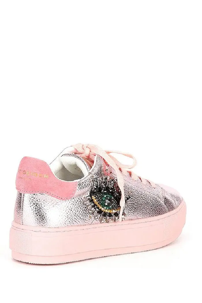 Kurt Geiger Mini Laney Eye in Pink Metallic