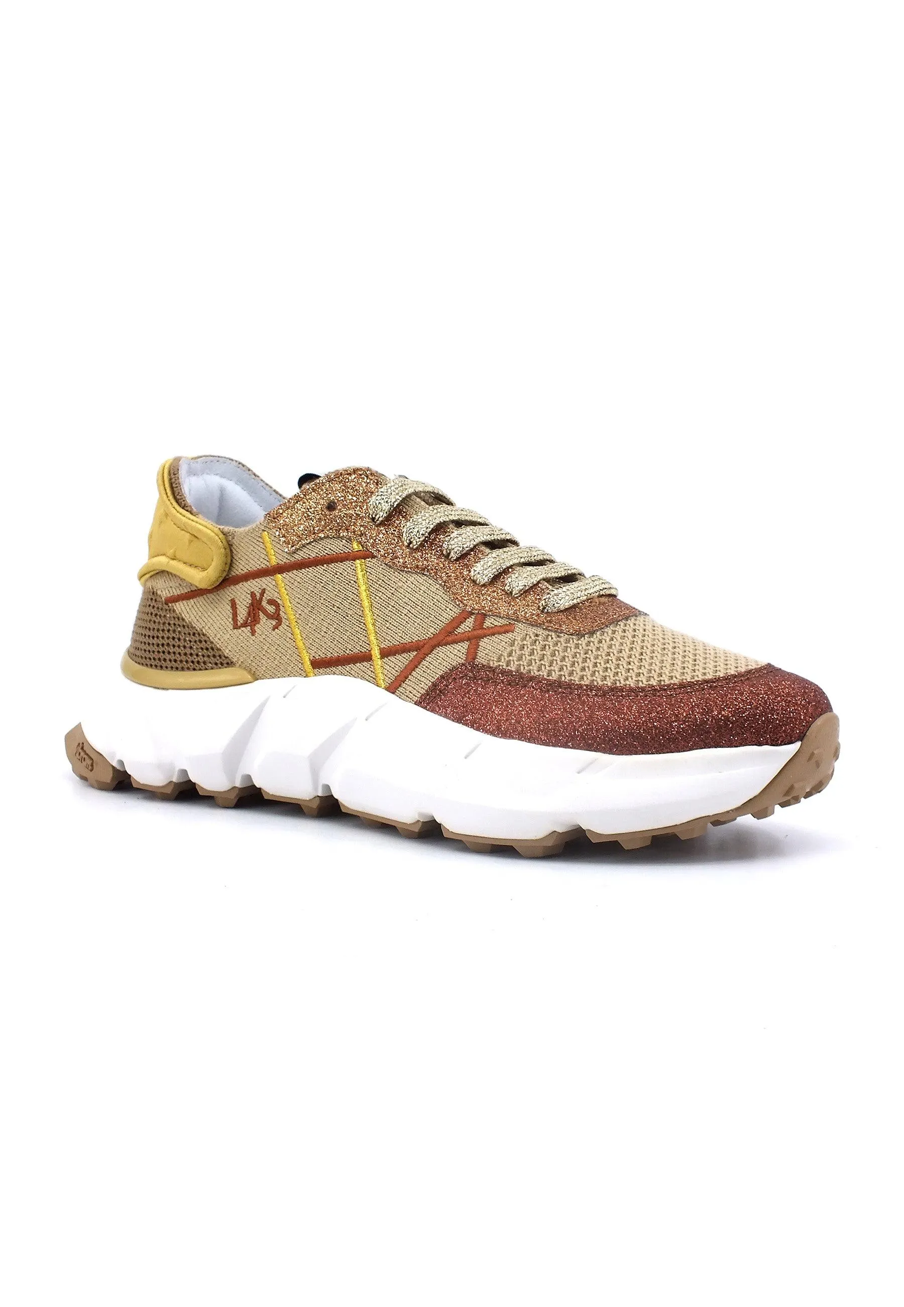 LAKE Mr Big V Sneaker Donna Bronze Gold H09