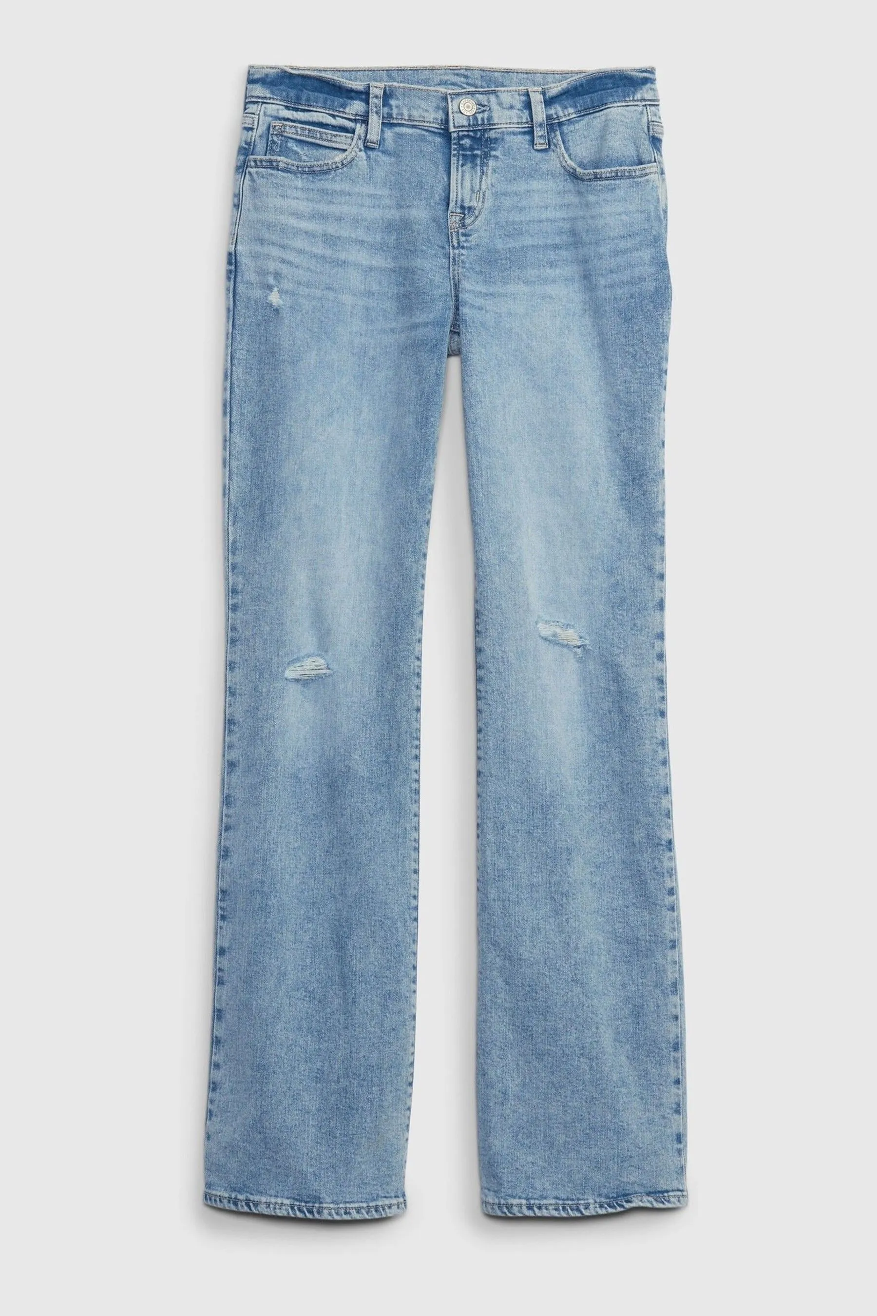 Light Wash Blue Low Rise Vintage Boot Jeans