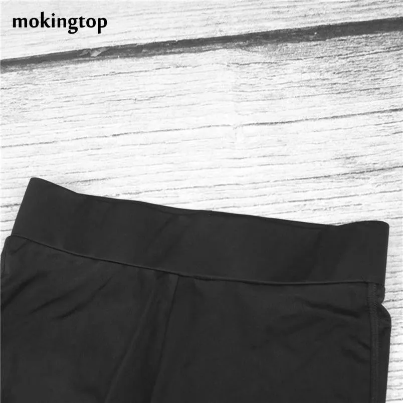 mokingtop Workout Clothes Sexy Mesh Black Women Leggings Transparent Hollow Out Pants Fitness Wear Spodnie Dresowe Damskie#A131 