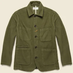 Moleskin Bakers Jacket - Moss