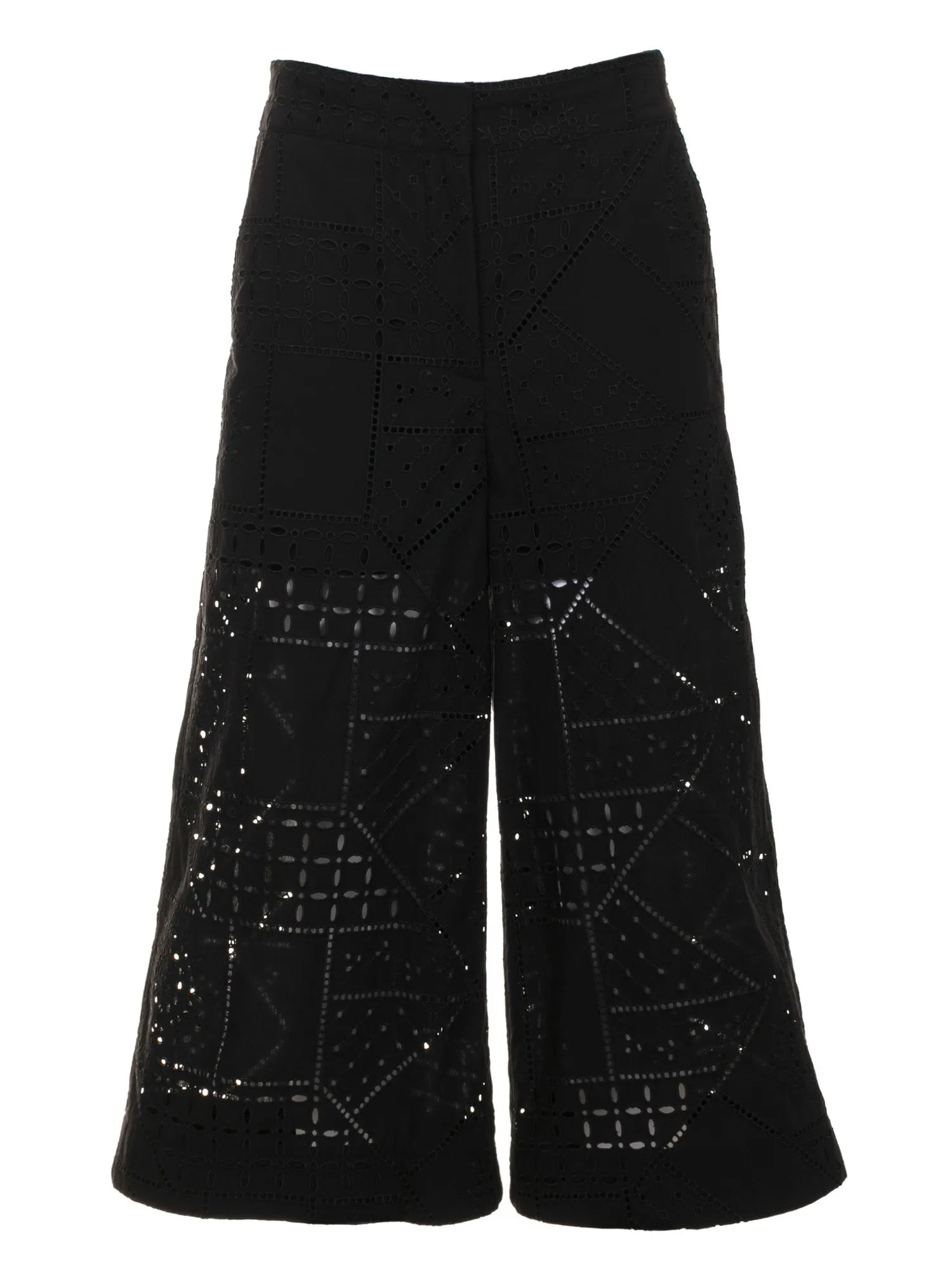 MSGM Embroidered Wide Leg Culottes