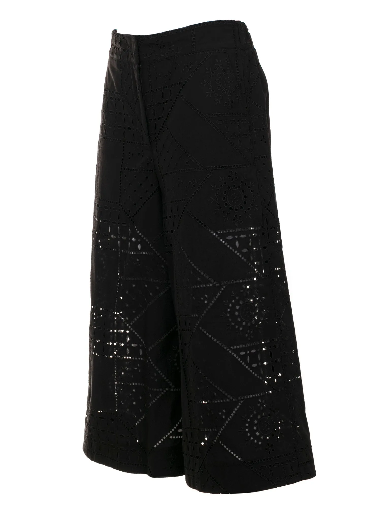 MSGM Embroidered Wide Leg Culottes